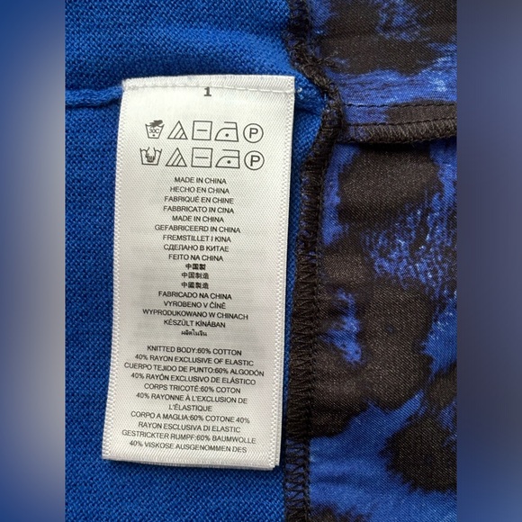 MICHAEL Michael Kors Blue Sweater with Leopard Print - Picture 7 of 7